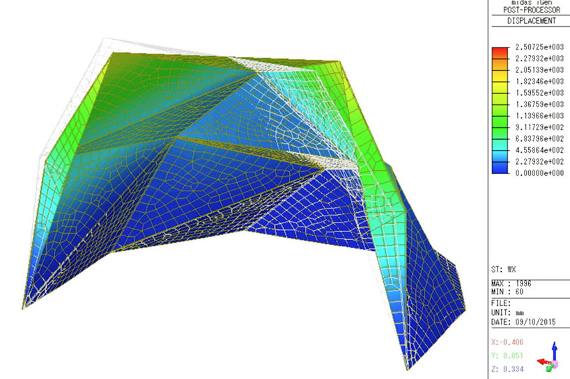 tsukagoshi miyashita sekkei foldable half dome designboom