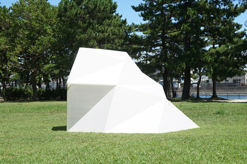 tsukagoshi miyashita sekkei foldable half dome designboom