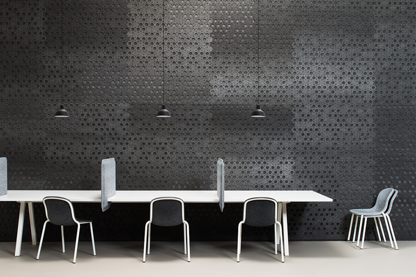 de vorm PET-felt products designboom