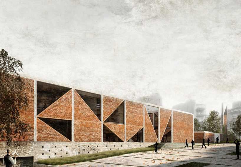 'fora civitas' makes reference to ancient roman forums for social services complex in greece designboom