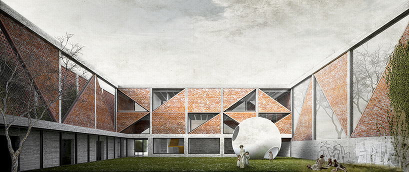 'fora civitas' makes reference to ancient roman forums for social services complex in greece designboom