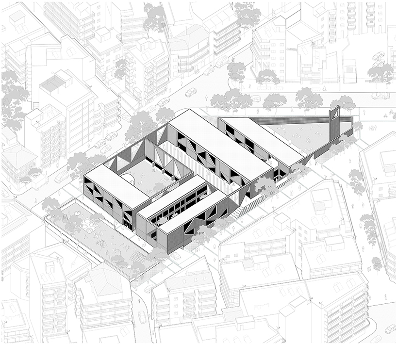 'fora civitas' makes reference to ancient roman forums for social services complex in greece designboom