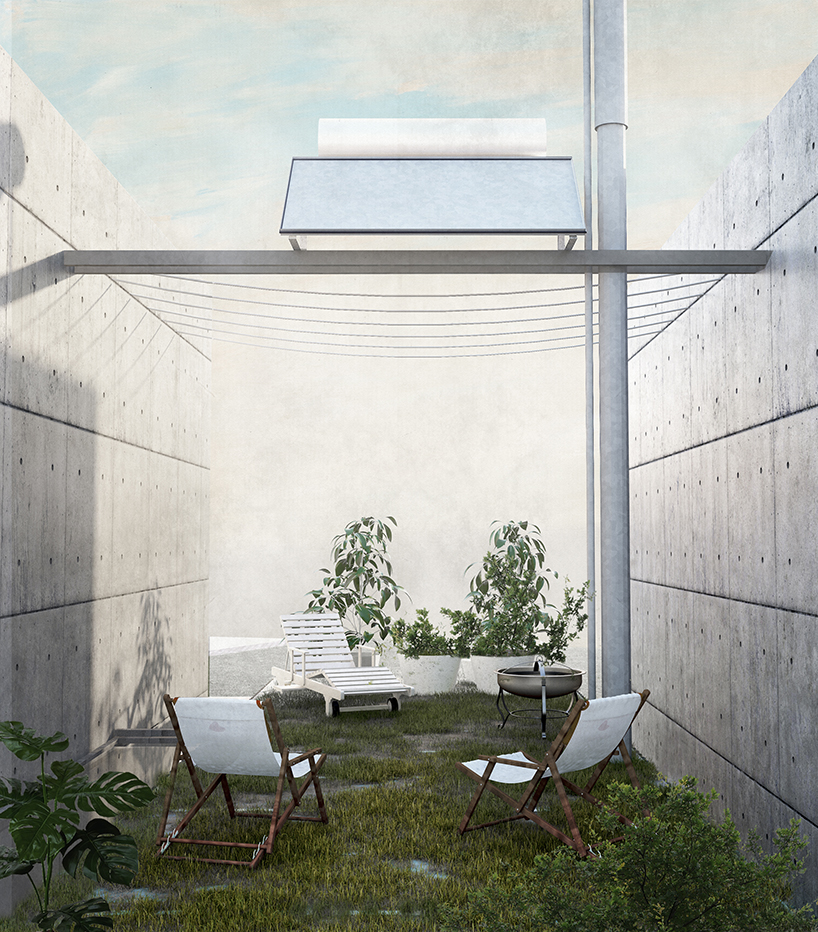 ΜΕΣΟΤΟΙΧΙΕΣ is a social housing concept composed of 23 party walls designboom