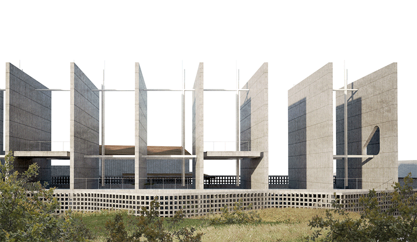 ΜΕΣΟΤΟΙΧΙΕΣ is a social housing concept composed of 23 party walls designboom