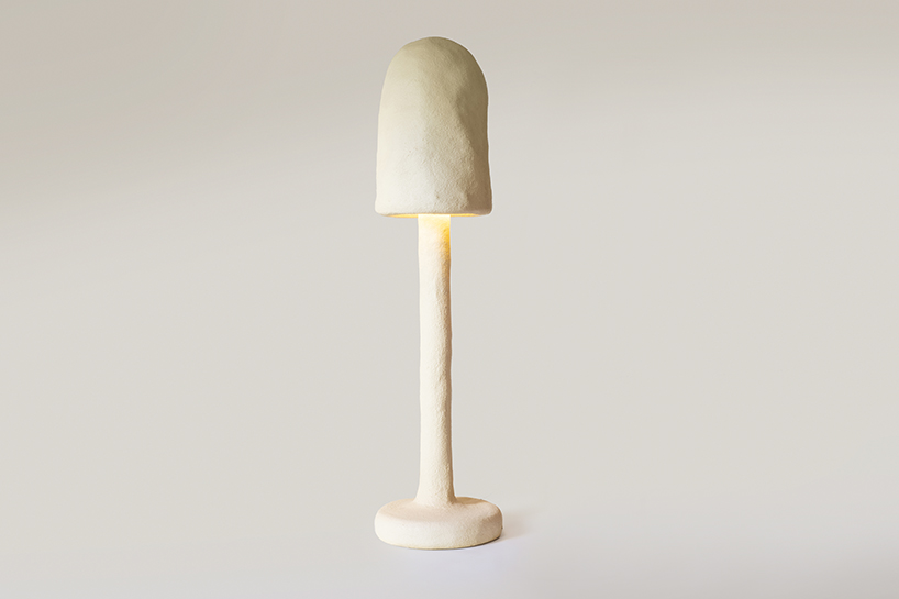 concrete shiitake lamps by mary-lynn and carlo massoud illuminate design doha