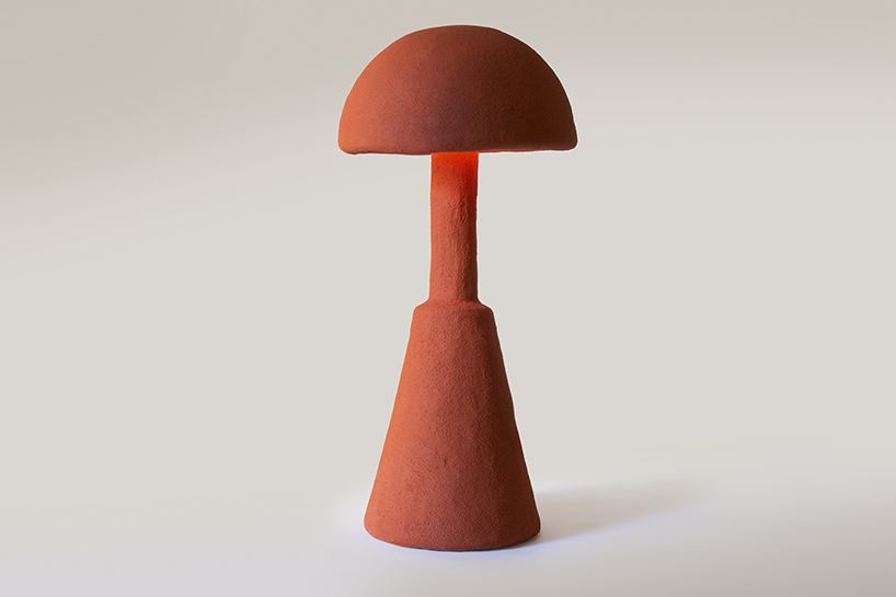 concrete shiitake lamps by mary-lynn and carlo massoud illuminate design doha