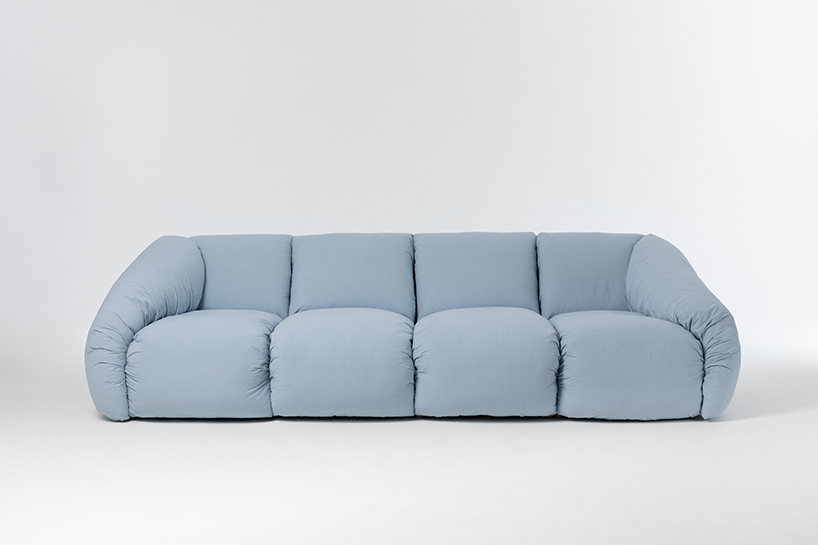 puffer sofa and armchair by philippe malouin for scp 4