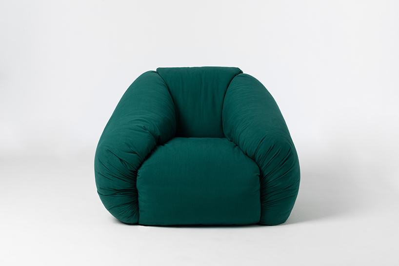 puffer sofa and armchair by philippe malouin for scp 5