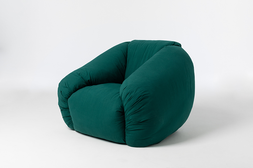 puffer sofa and armchair by philippe malouin for scp 6