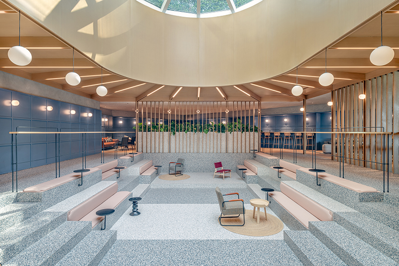 linehouse turns a swimming pool into a multifunctional space in shanghai designboom