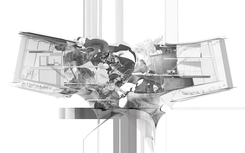 jeff halstead creates conceptual, dual-reality glass house - 3