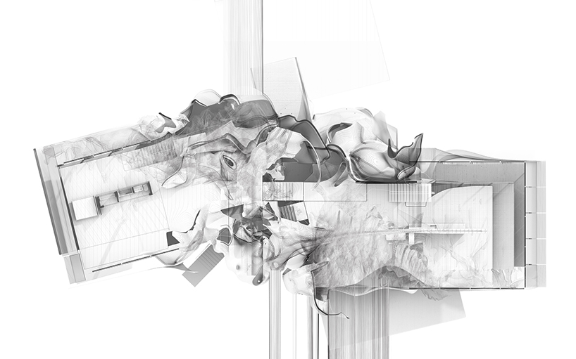 jeff halstead creates conceptual, dual-reality glass house - 4
