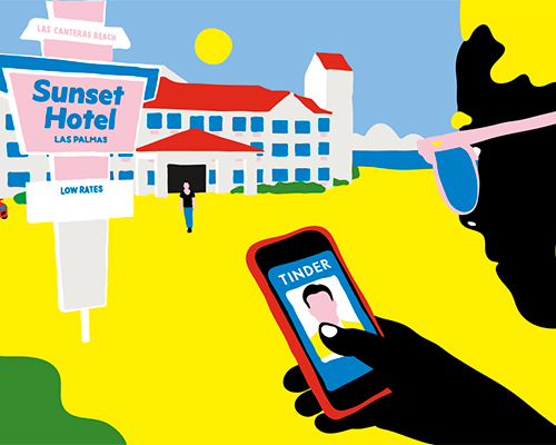 bold, borderless and brightly colored illustrations by toni halonen