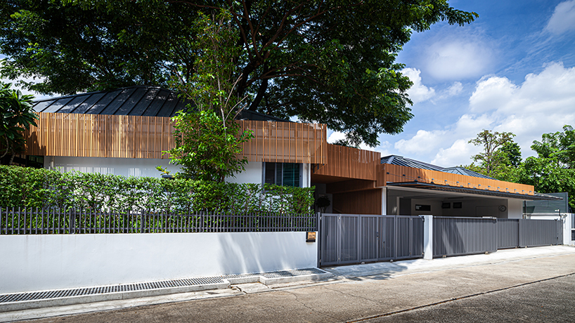 junsekino plans 'o-tree house' around a lush courtyard in thailand designboom
