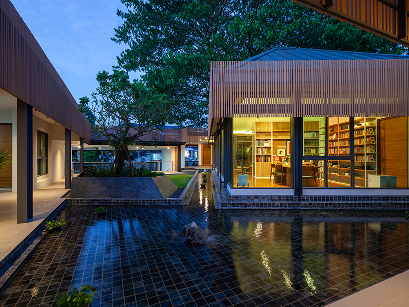 junsekino plans 'o-tree house' around a lush courtyard in thailand designboom