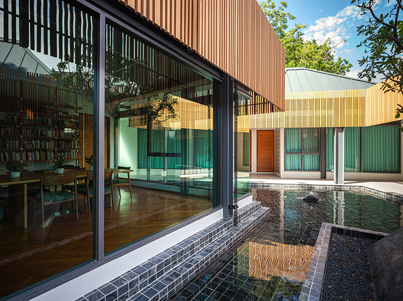 junsekino plans 'o-tree house' around a lush courtyard in thailand designboom