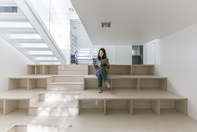 IROJE KHM forms zig-zagged colored townhouses for 'stella fiore' project in south korea designboom