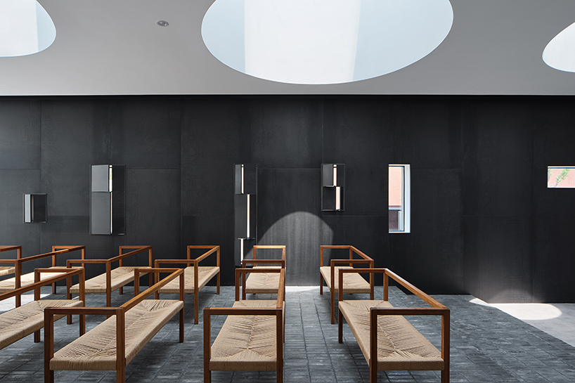 mitsuhiro shoji turns an old linen factory into a gallery in zhejiang, china designboom