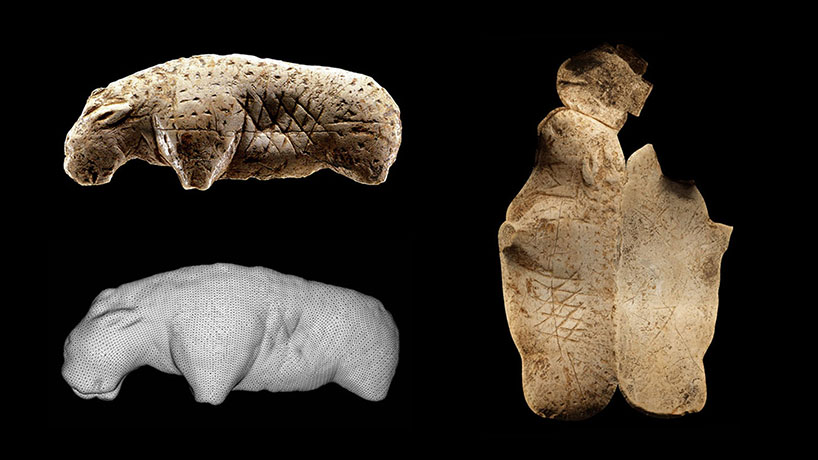 cultural artifacts are skinned using 3D photogrammetry to produce tufted tiger rugs