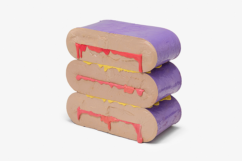 urethane rubber oozes from donghoon sohn's sponge furniture like cream from a cake