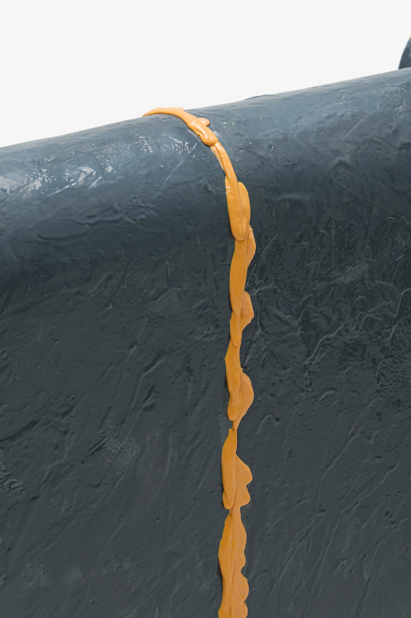 urethane rubber oozes from donghoon sohn's sponge furniture like cream from a cake