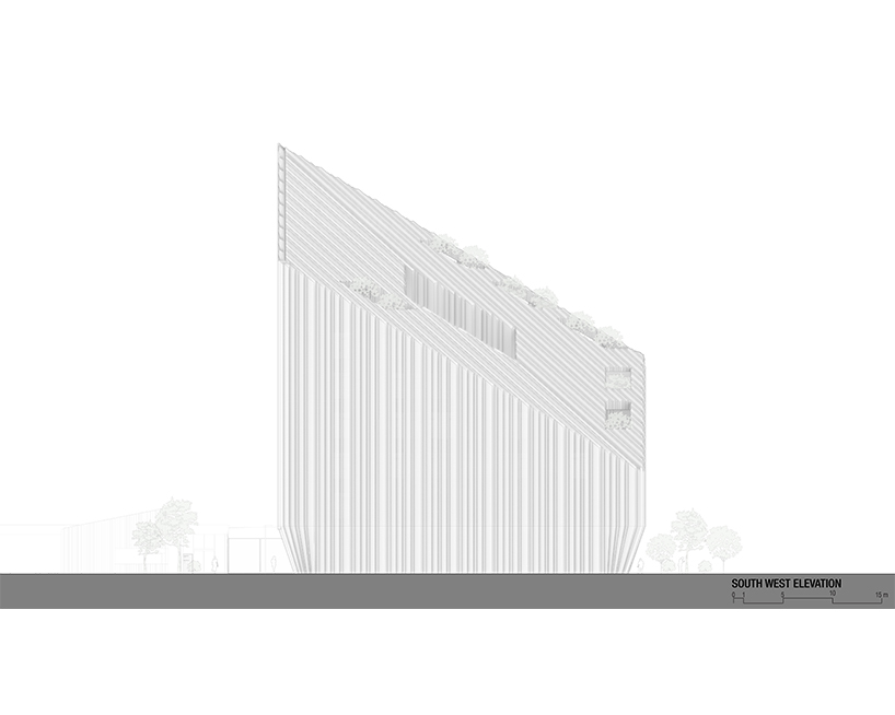 peter pichler maximizes north light with sloping roof for bonfiglioli HQ designboom