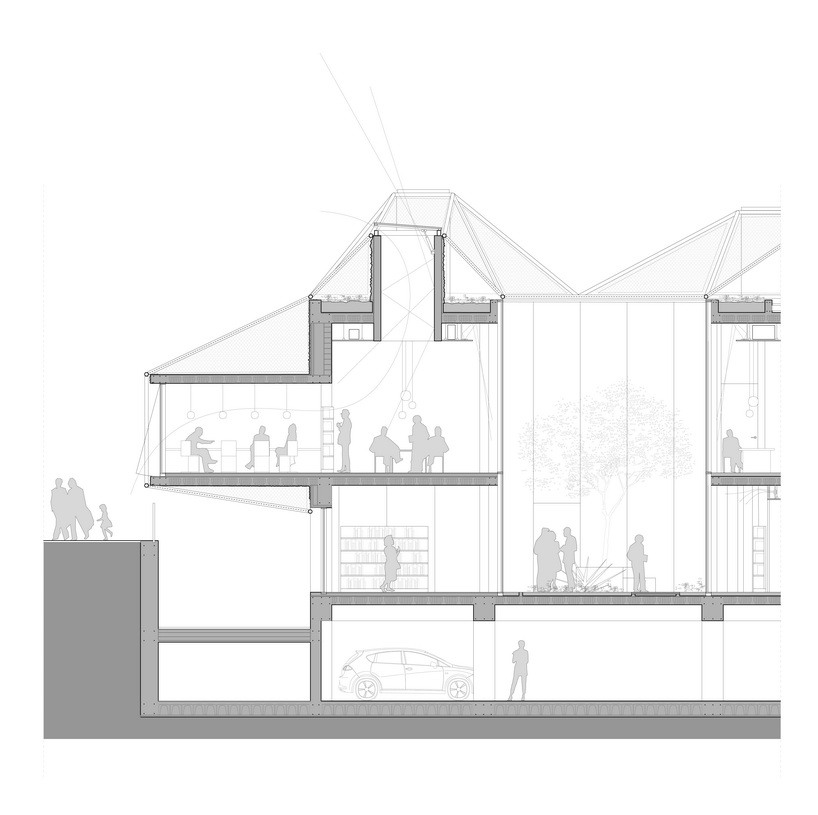 3GATTI envisions the 'green spaceship' library landing in madrid's villaverde