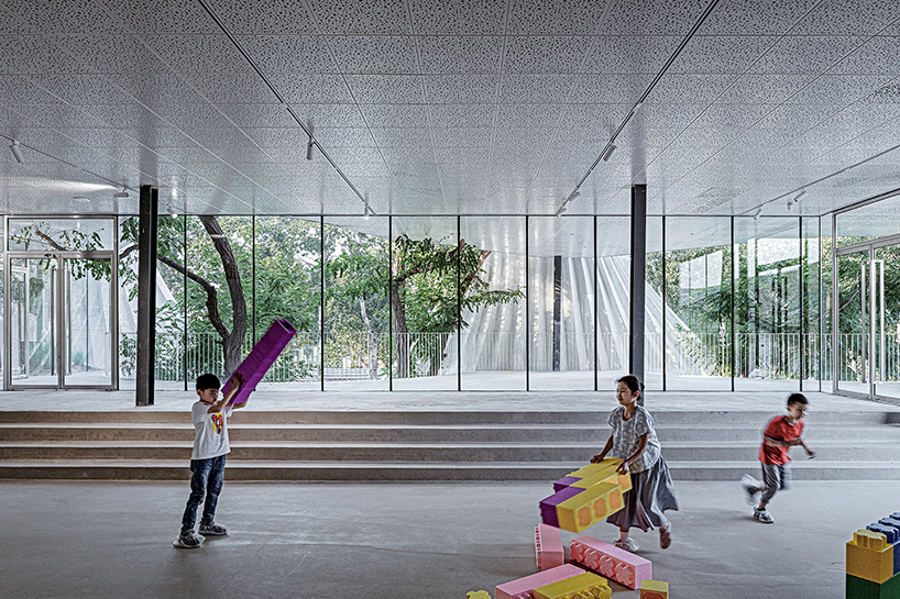 archstudio applies a translucent metal curtain to clad IOMA art center in beijing designboom