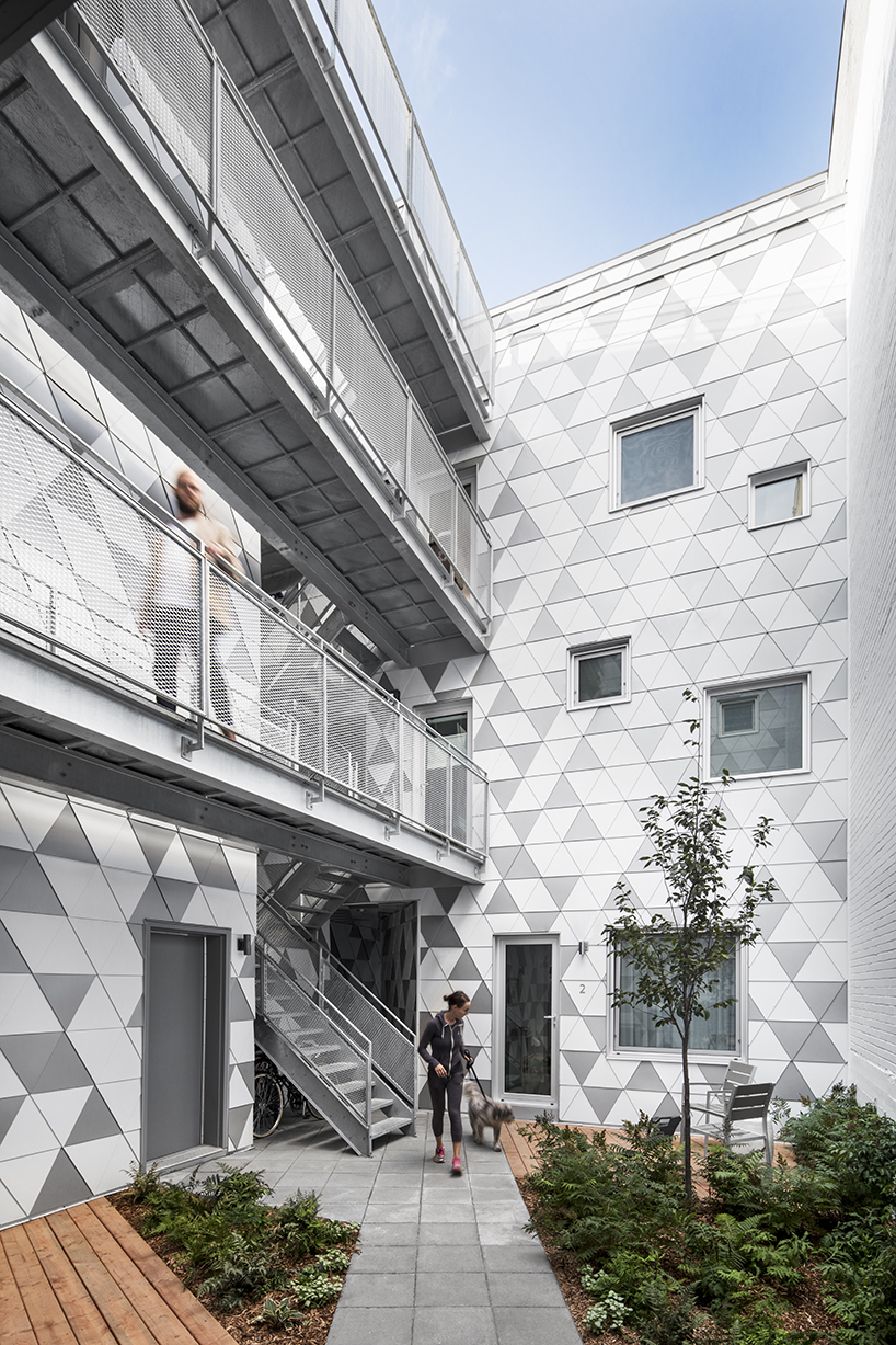 ADHOC's la géode in montreal includes a courtyard for housing optimization and fluidness - 6