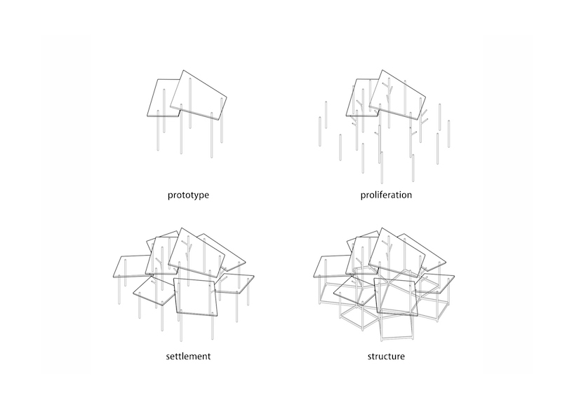MAT office creates a canopy of roofs for the 2018 suzhou design week pavilion 