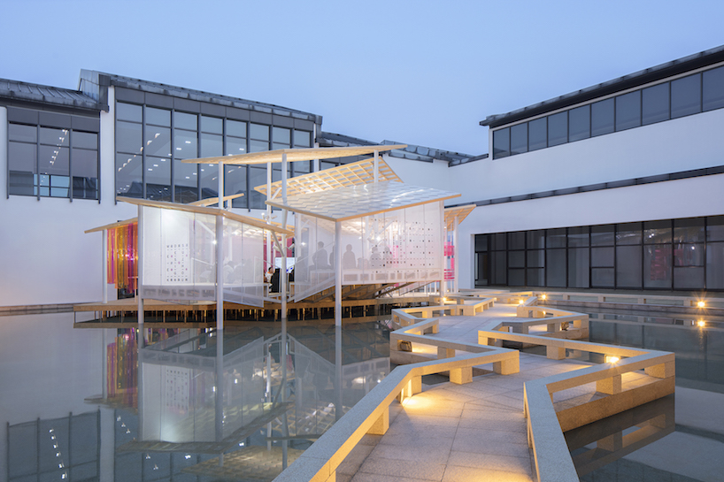 MAT office creates a canopy of roofs for the 2018 suzhou design week pavilion 