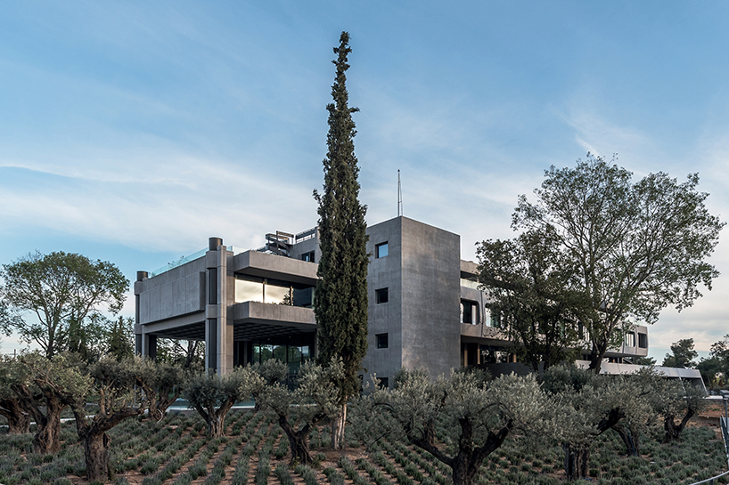 georges batzios architects revives building's original brutalist identity in greece
