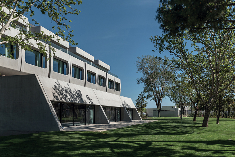 georges batzios architects revives building's original brutalist identity in greece