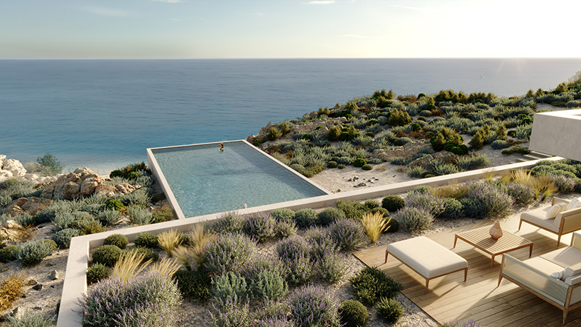 bold villa stretches horizontally across the hills of peloponnese in greece - 5