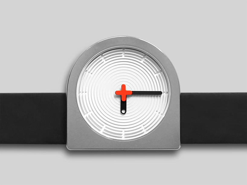 christo logan's good + evil omen watch carves a D-shaped face from a block of stainless steel 