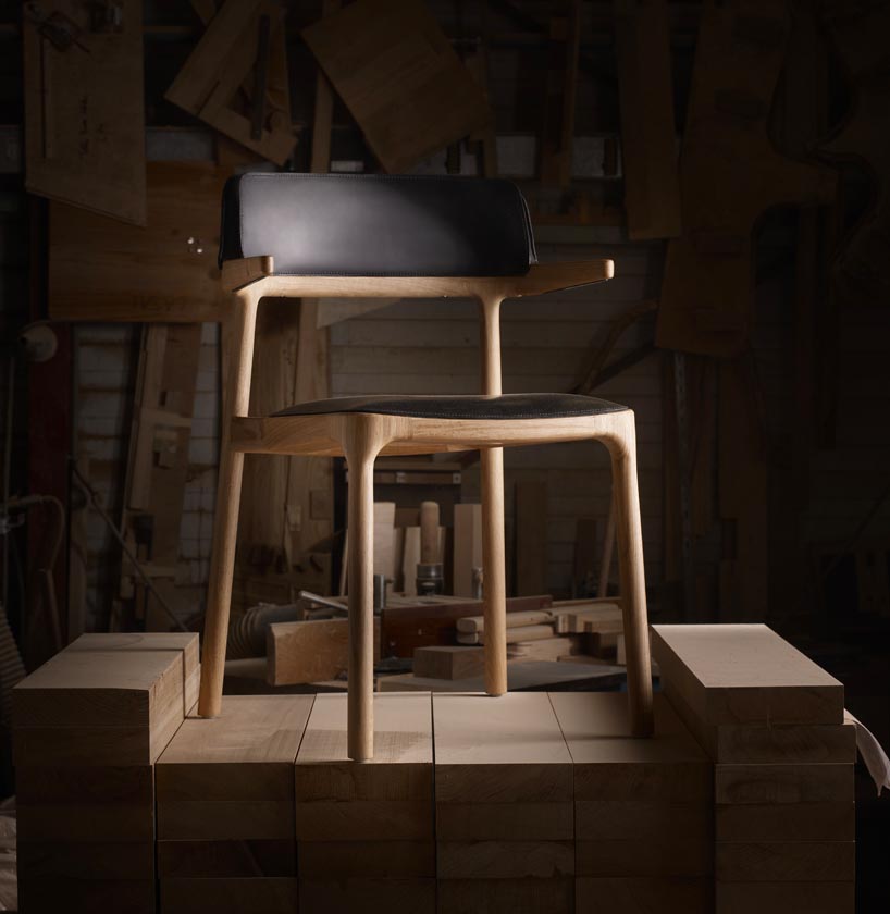 patrick jouin and alki furnish national library of france with discreet wooden 'orria' chairs