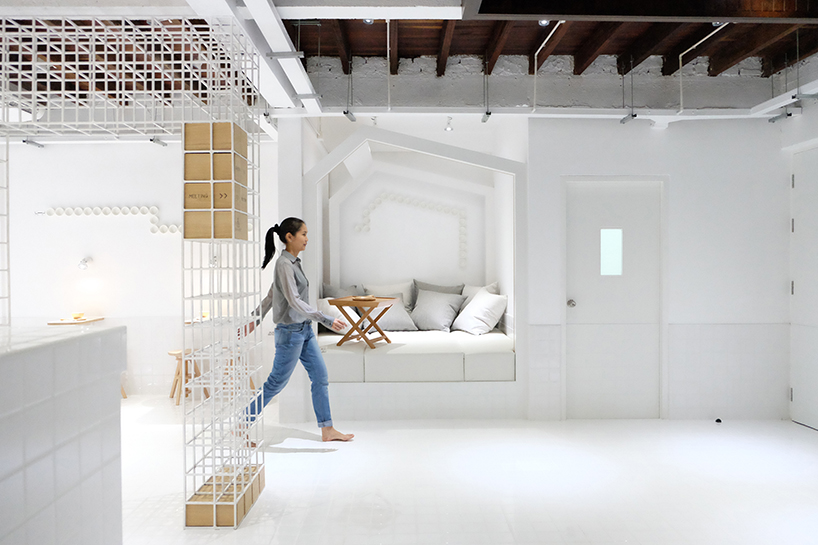 thaipan studio adorns milk bar in bangkok with walls of white tile - 1