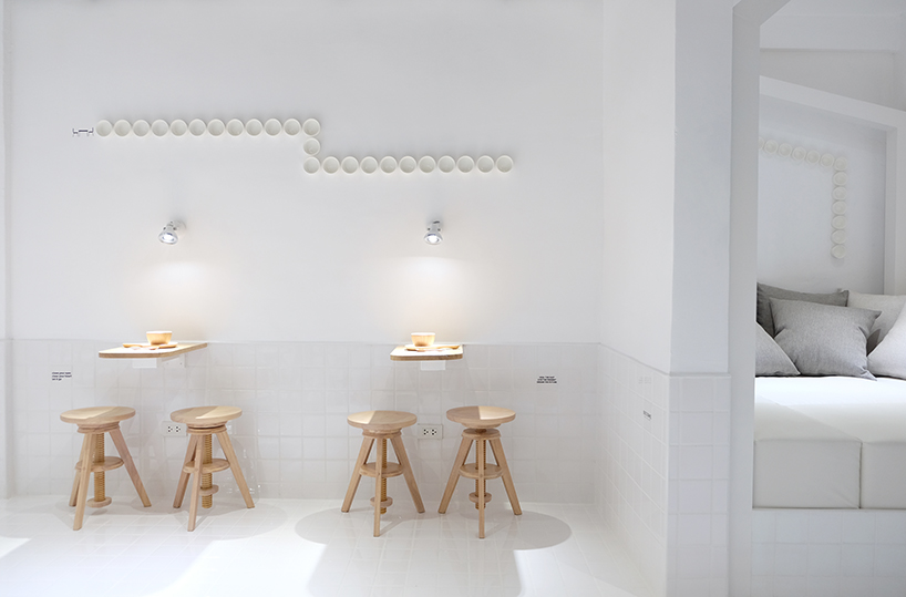thaipan studio adorns milk bar in bangkok with walls of white tile - 3