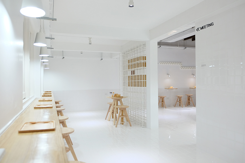 thaipan studio adorns milk bar in bangkok with walls of white tile - 2