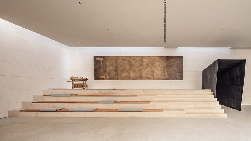 waterfrom design builds a tranquil teahouse around an old tree in china designboom