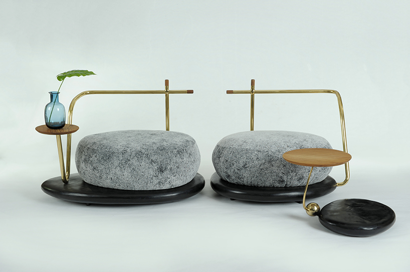 the 'zen stone' collection by chitapanya blends life and nature to create harmony