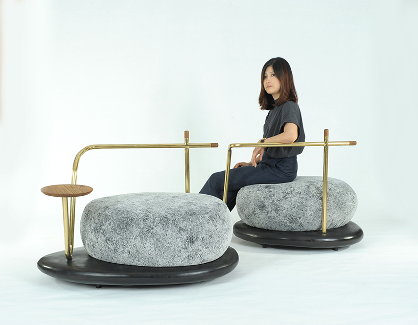 the 'zen stone' collection by chitapanya blends life and nature to create harmony