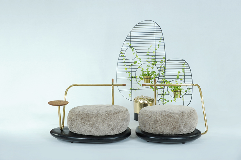 the 'zen stone' collection by chitapanya blends life and nature to create harmony