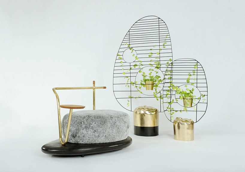 the 'zen stone' collection by chitapanya blends life and nature to create harmony