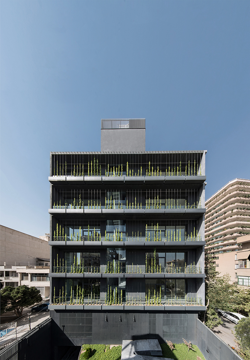 rooydaad architects wraps 5+1 residence with tapestry of greenery in tehran