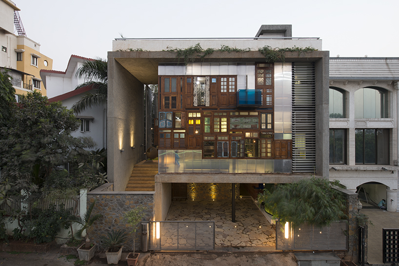 S PSARCHITECTS adds recycled doors and windows to mumbai 