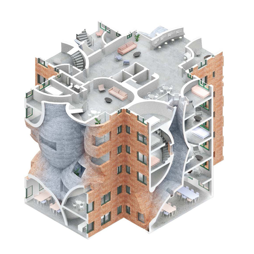 an open-air commons wins arch out loud's future housing competition designboom