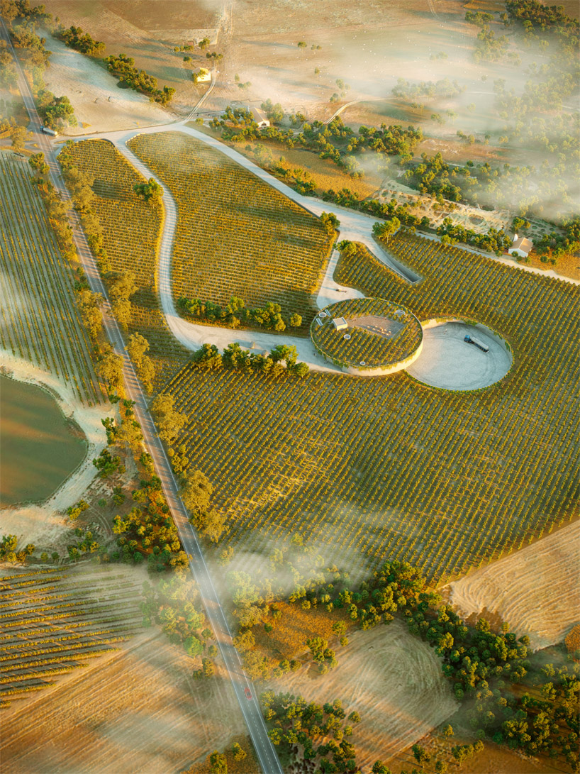 a winery in alentejo wins arch out loud's RENDER OF THE YEAR award designboom