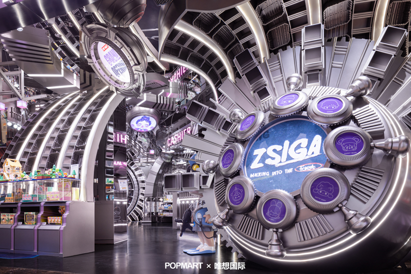 x+living crafts an immersive journey through space and time in POP MART’s shanghai store