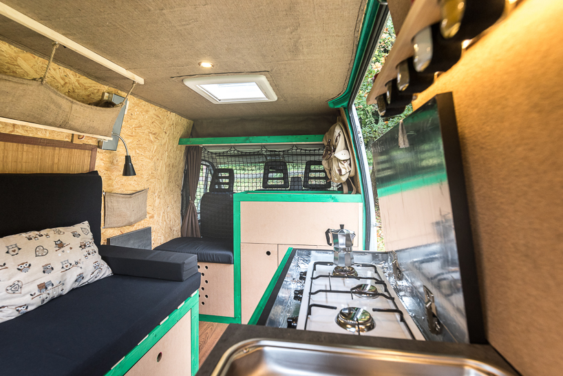 norbert juh sz transforms 16 year old van into a mobile  home